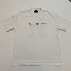 Nude Project Graphic White Cotton T-Shirt Mens Large Senna